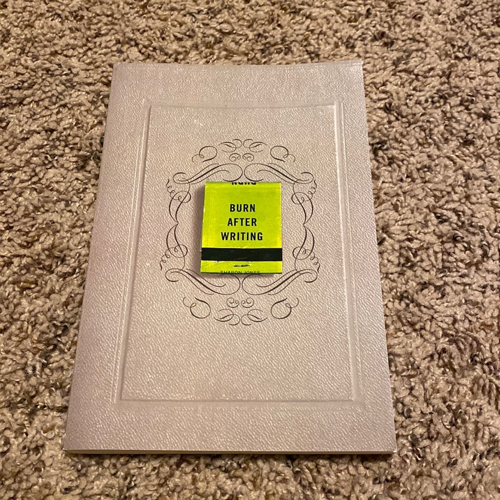 Brand new burn after writing book